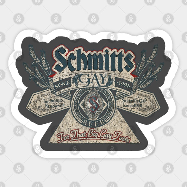 Schmitts Gay Beer - Vintage Sticker by Thrift Haven505